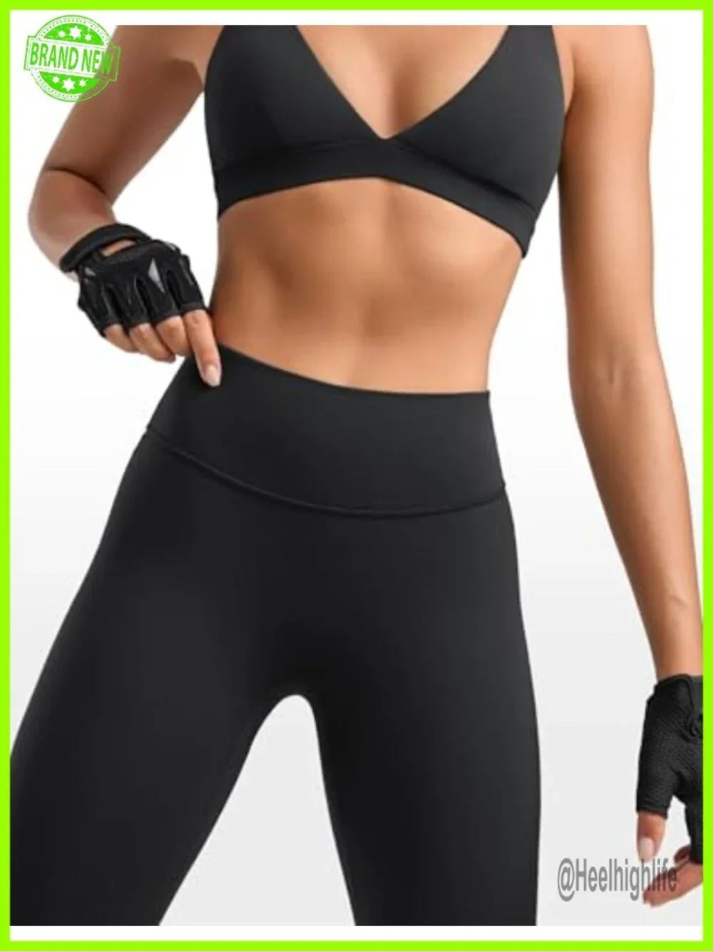 High Waisted No Front Seam Leggings 25